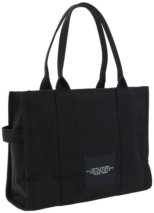 Marc Jacobs Marc Jacobs Black Cotton Shoulder Bag Zwart