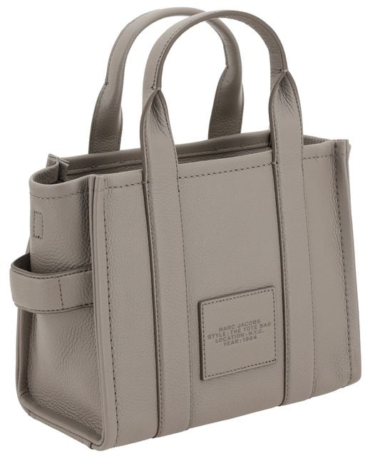 Marc Jacobs Gray Calf Leather Bos Taurus Handbag Grijs