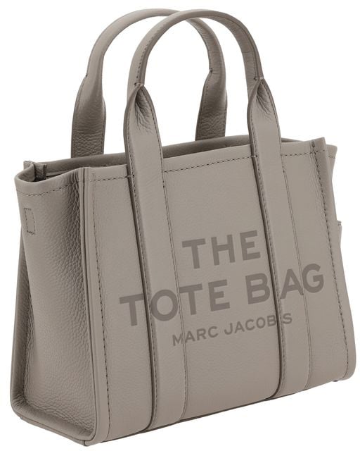 Marc Jacobs Gray Calf Leather Bos Taurus Handbag Grijs