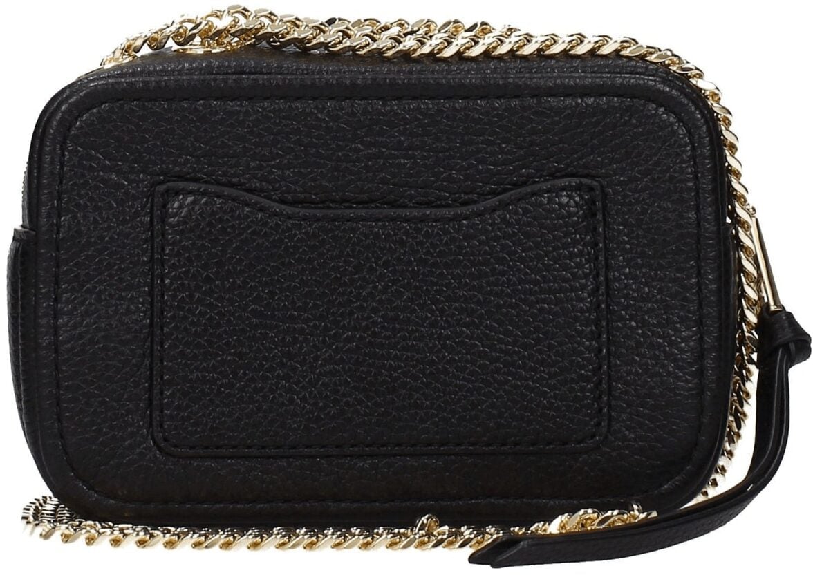 Marc Jacobs Black Leather Crossbody Bag Zwart