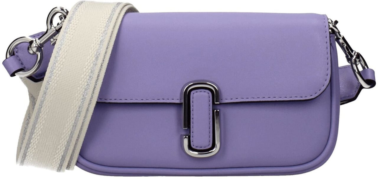 Marc Jacobs Purple Leather Crossbody Bag Paars