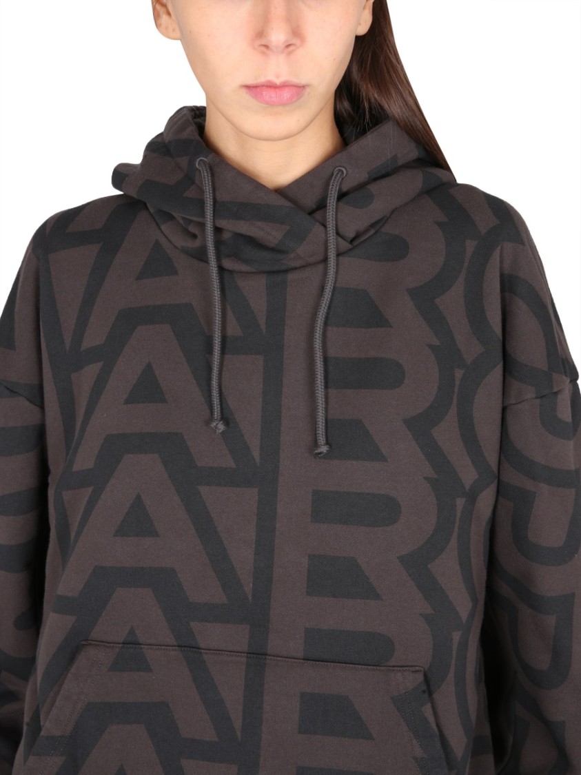 Marc Jacobs Monogram Logo Sweatshirt Zwart