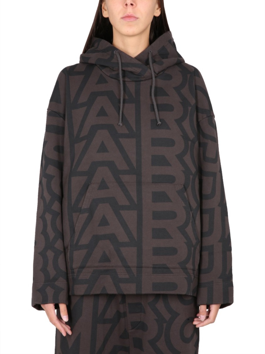 Marc Jacobs Monogram Logo Sweatshirt Zwart