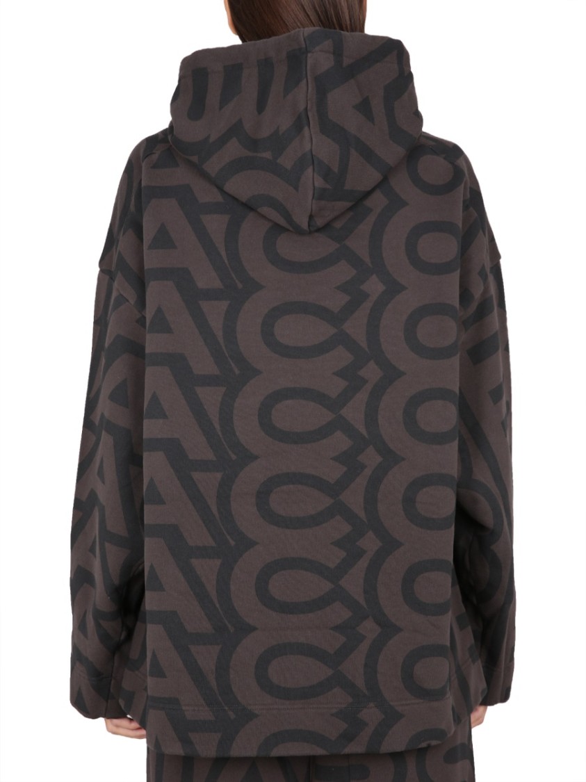Marc Jacobs Monogram Logo Sweatshirt Zwart