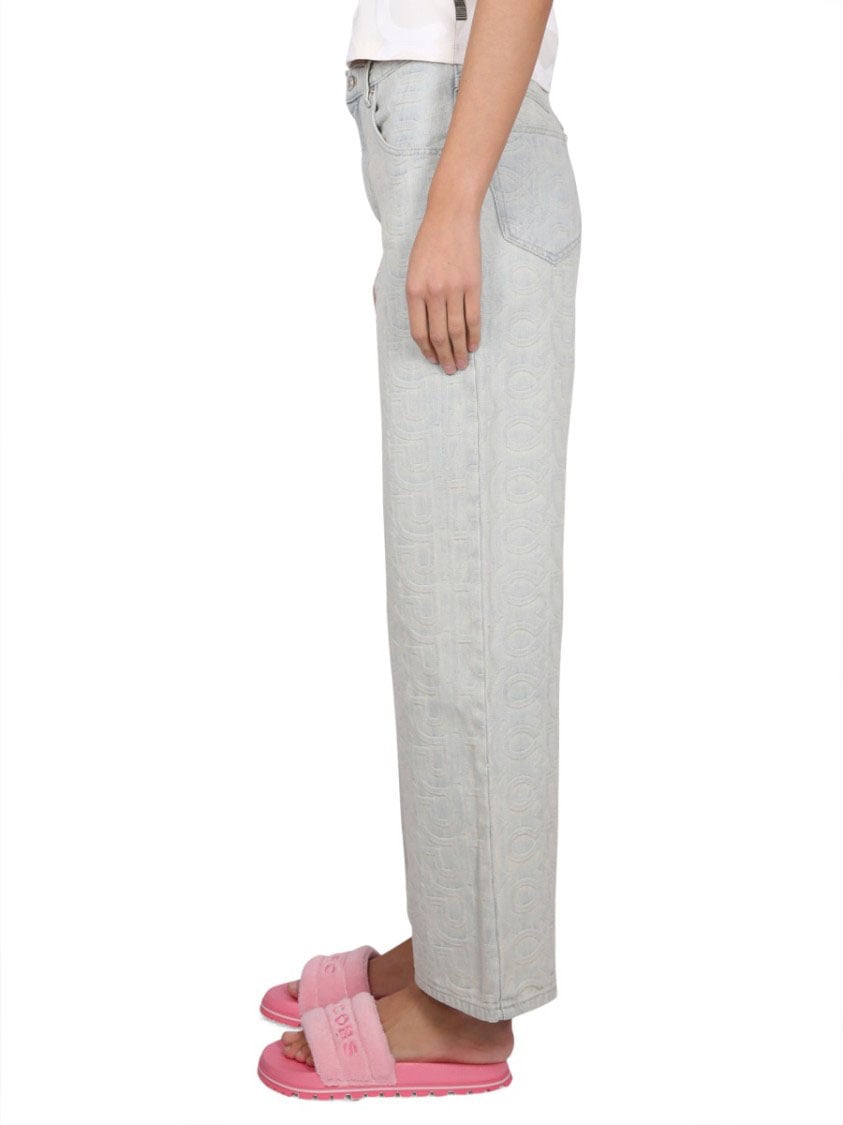 Marc Jacobs Monogram Denim Jeans Blauw
