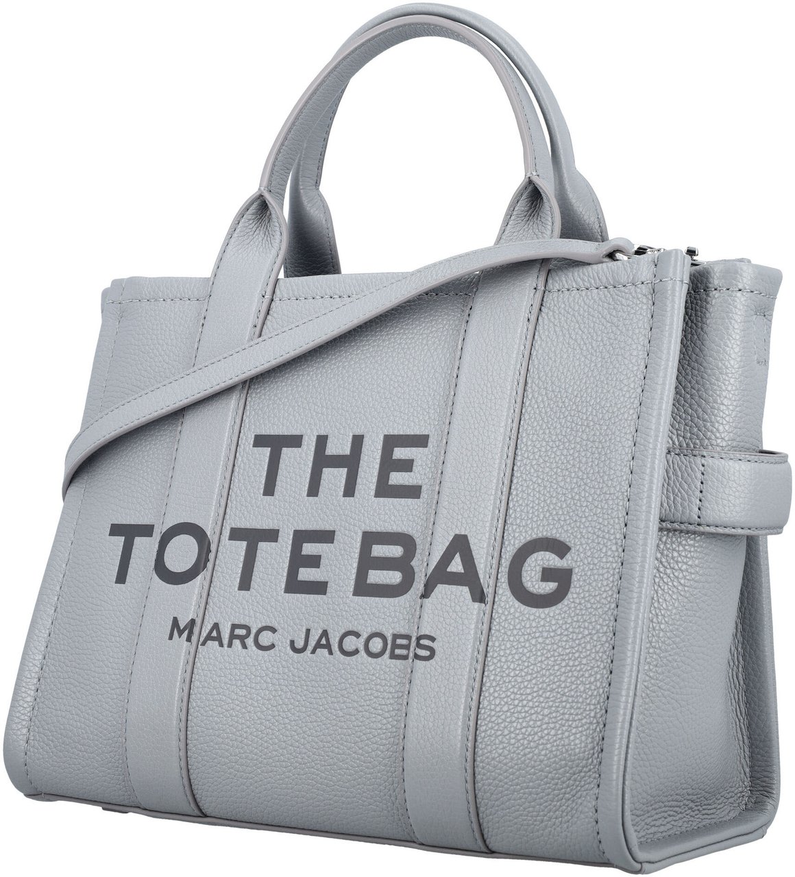 Marc Jacobs The Medium Tote Leather Wolf Grey Grijs