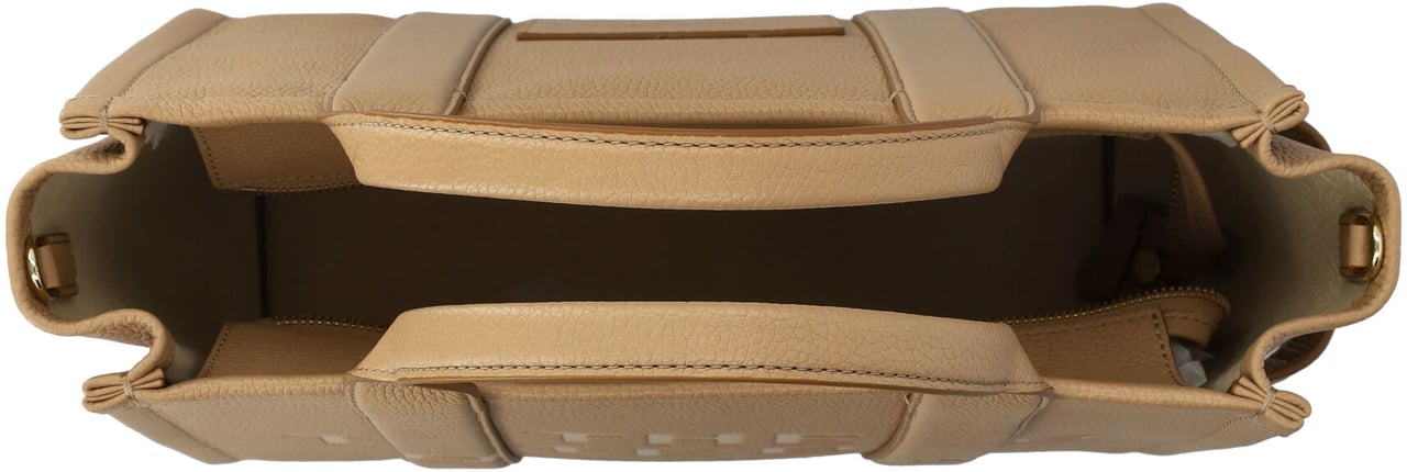 Marc Jacobs The Medium Tote Leather Marrone Beige