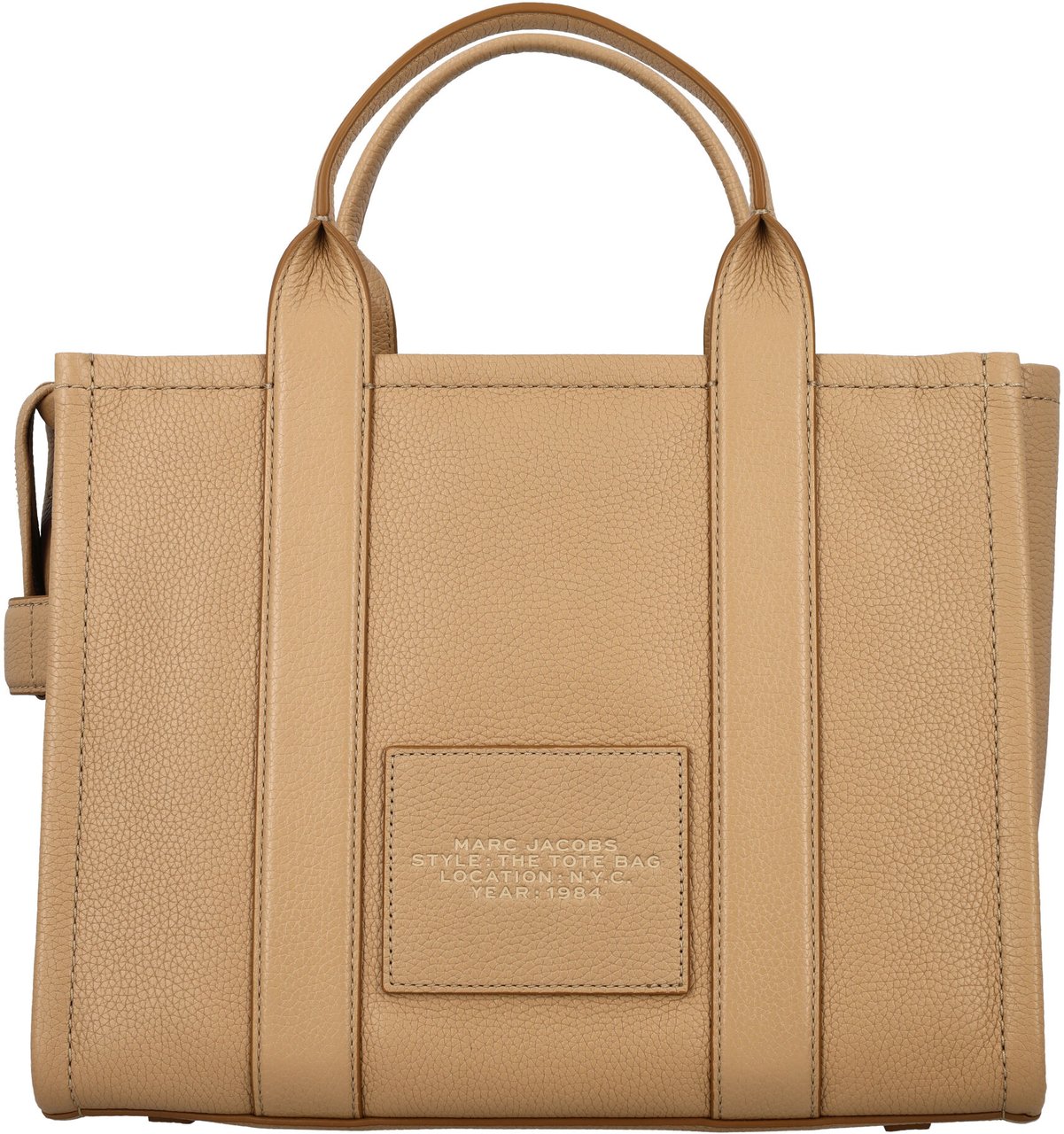 Marc Jacobs The Medium Tote Leather Marrone Beige
