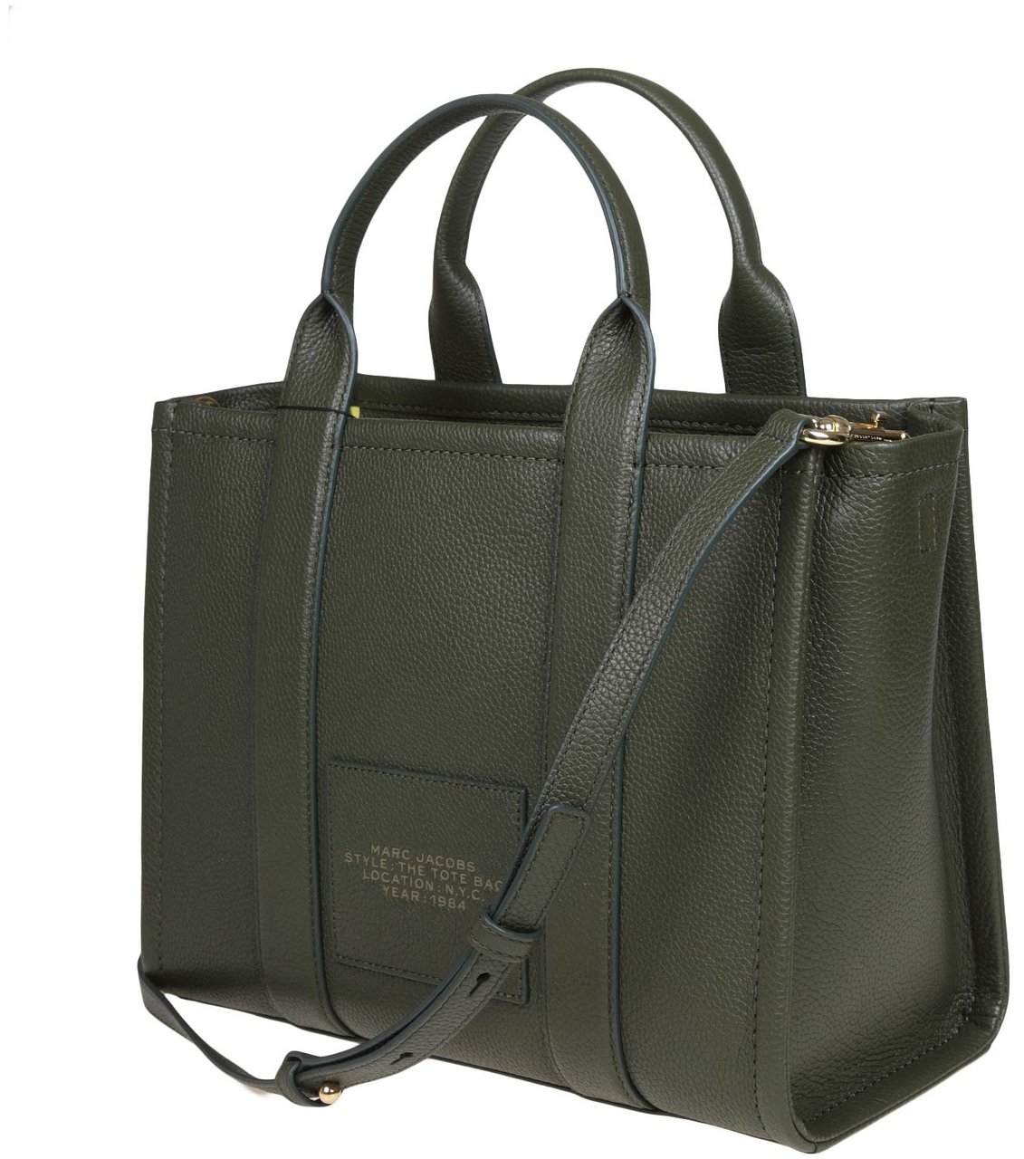 Marc Jacobs Marc jacobs medium tote in green leather Groen