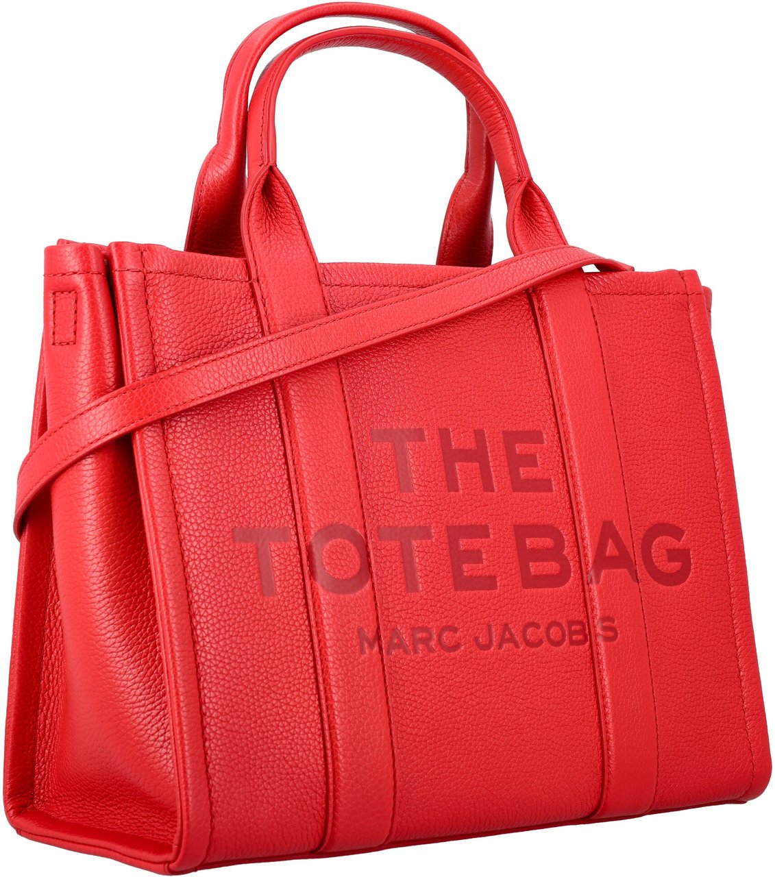 Marc Jacobs The Medium Tote Leather True Red Rood