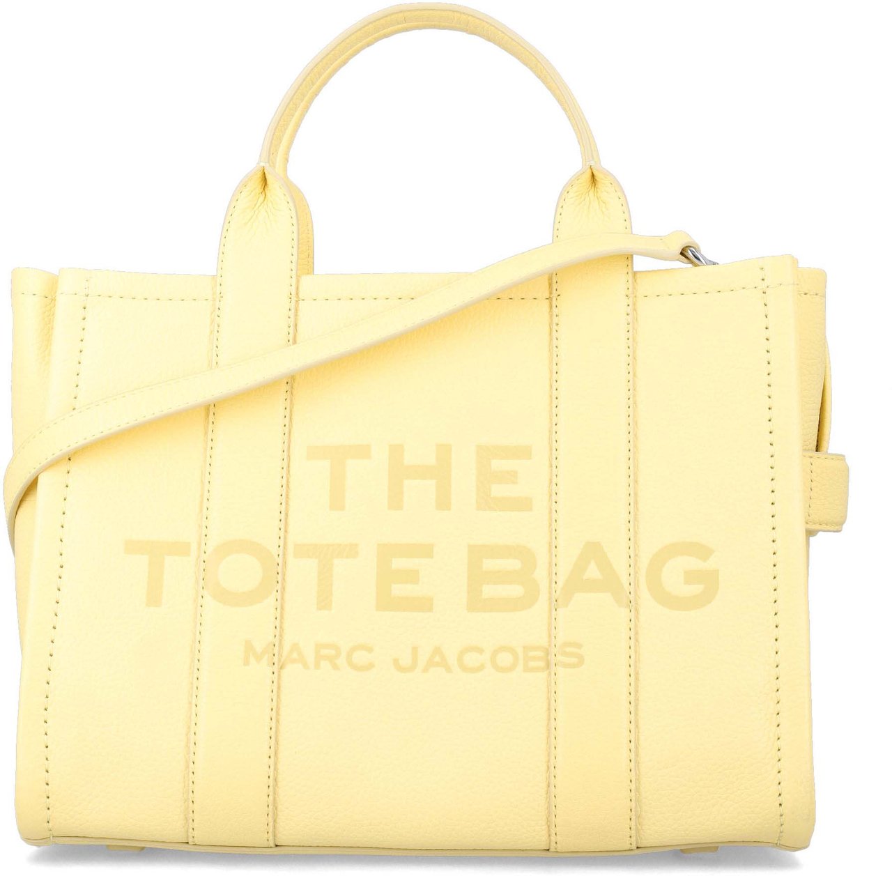 Marc Jacobs The Medium Tote Leather Custard Geel