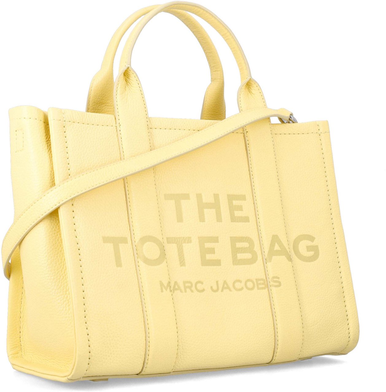Marc Jacobs The Medium Tote Leather Custard Geel