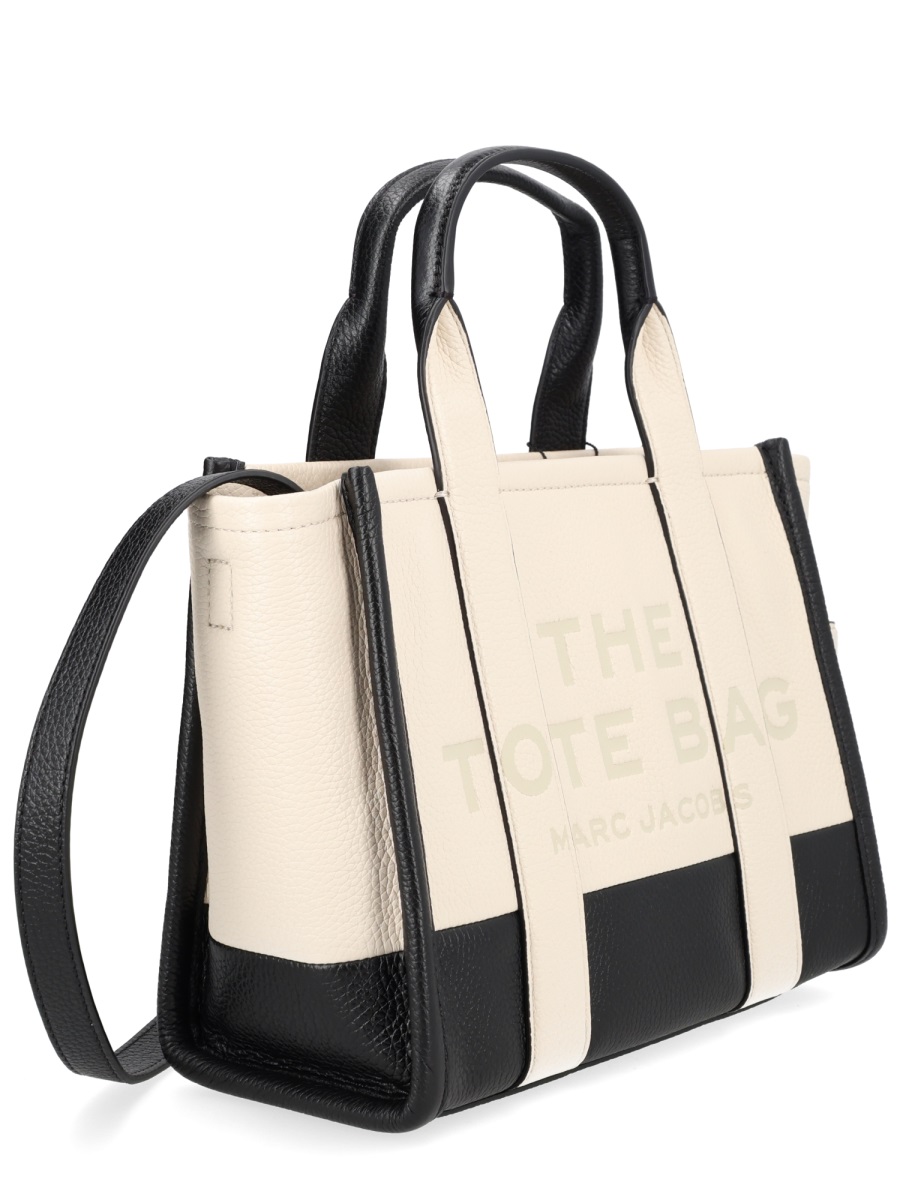 Marc Jacobs Neutrals Structured Two-Tone Leather Tote Bag Neutraal