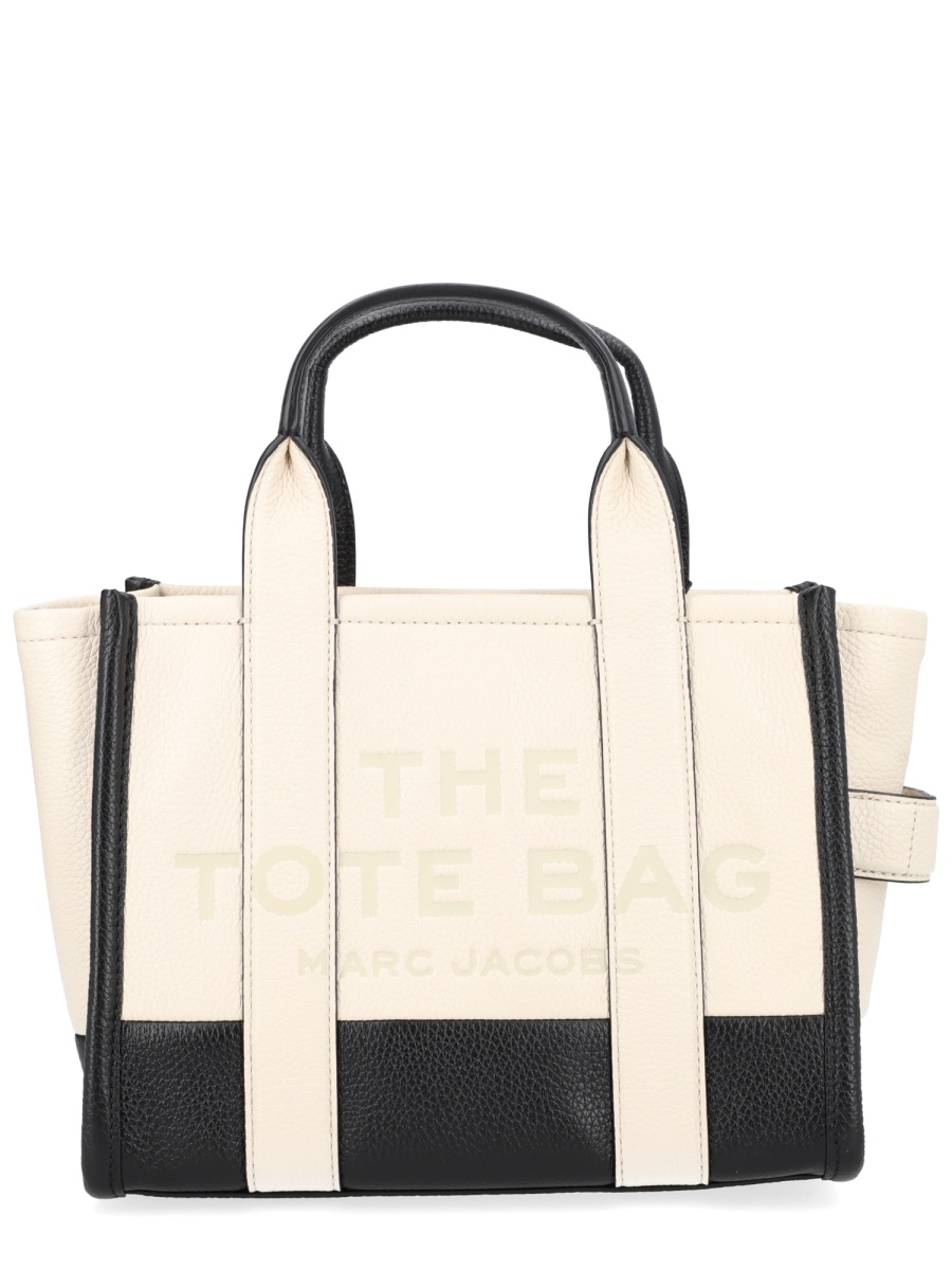 Marc Jacobs Neutrals Structured Two-Tone Leather Tote Bag Neutraal