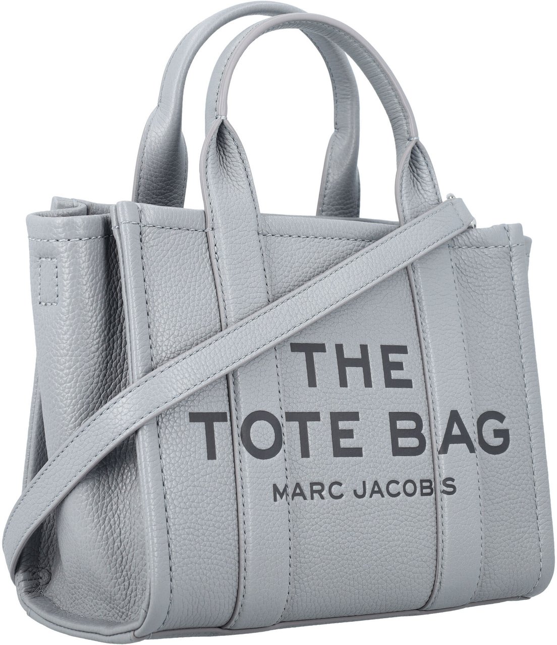 Marc Jacobs The Small Tote Leather Wolf Grey Grijs