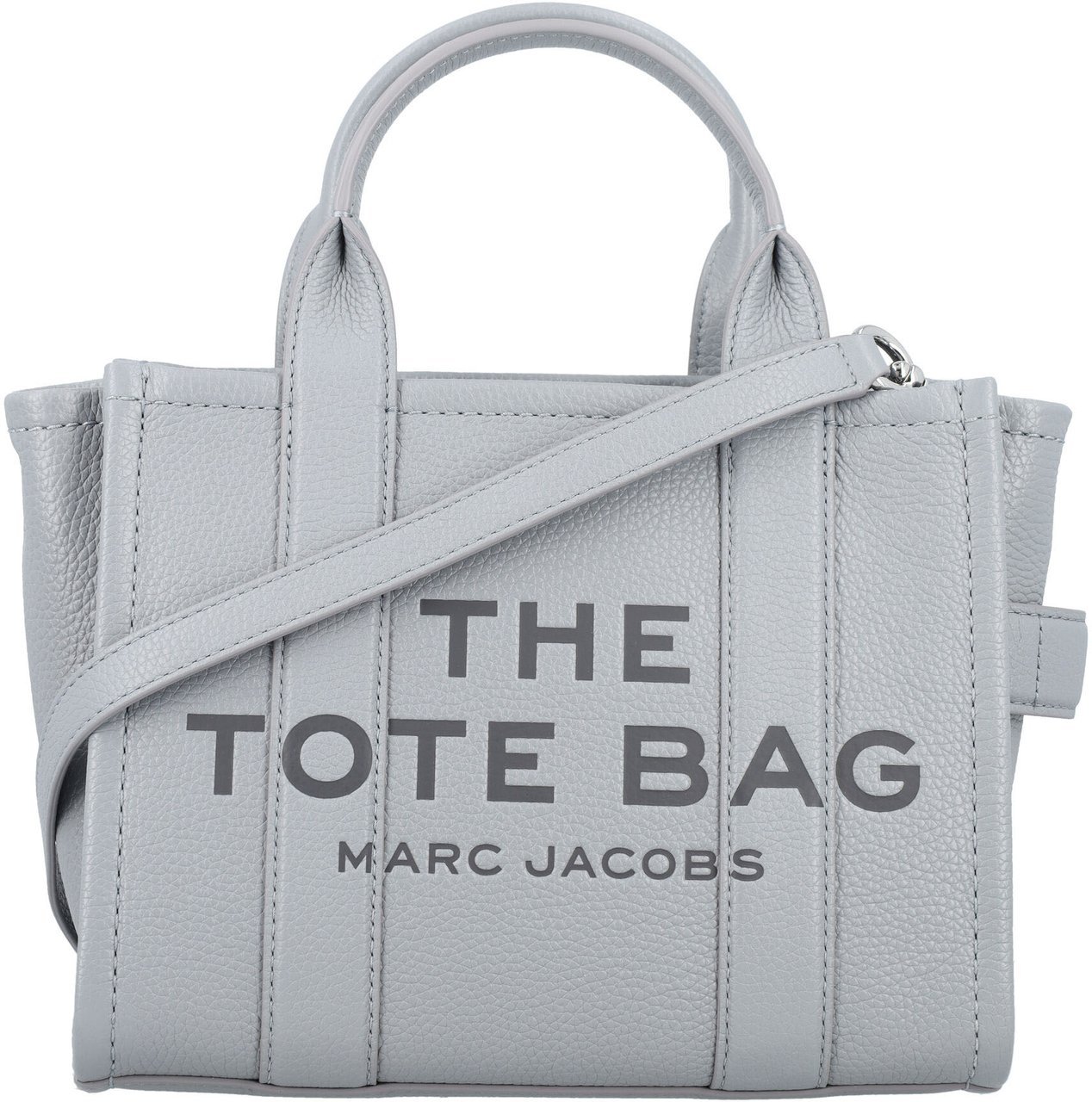 Marc Jacobs The Small Tote Leather Wolf Grey Grijs