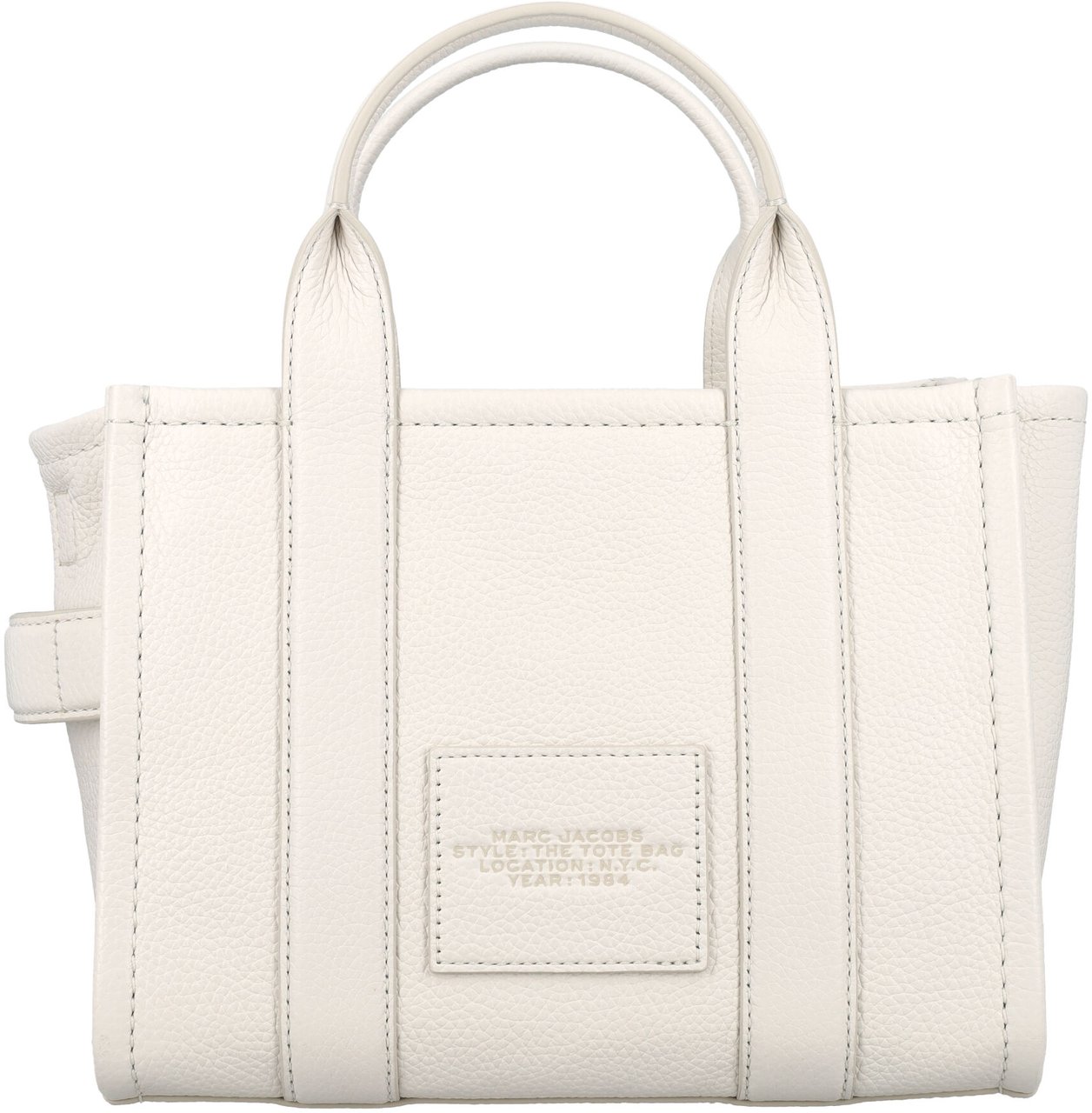 Marc Jacobs The Small Tote Leather Cotton Silver Zilver