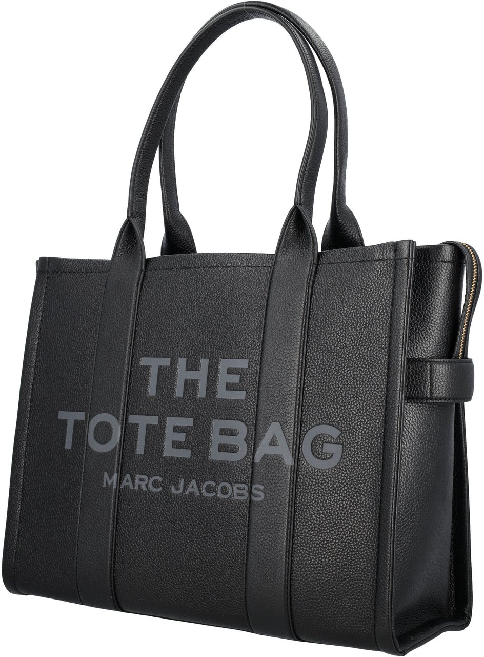 Marc Jacobs The Large Tote Leather Nero Zwart