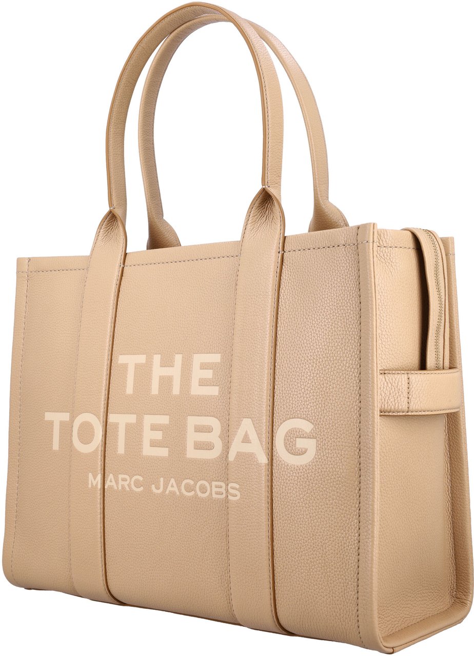 Marc Jacobs The Large Tote Leather Marrone Bruin