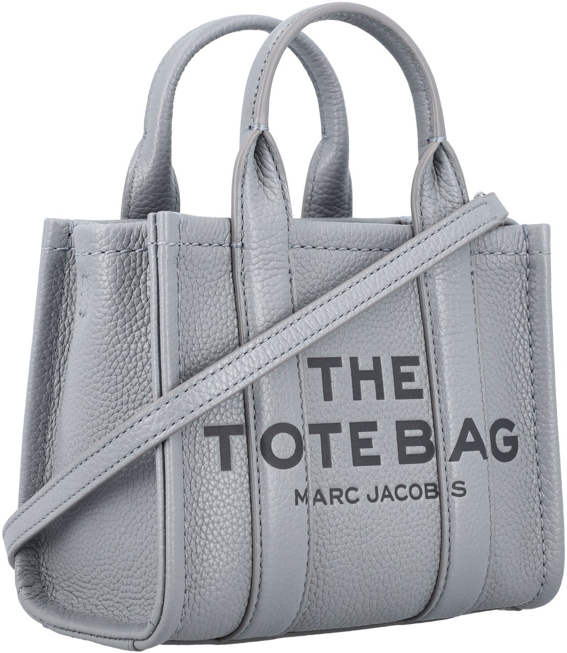 Marc Jacobs The Crossbody Tote Leather Wolf Grey Grijs