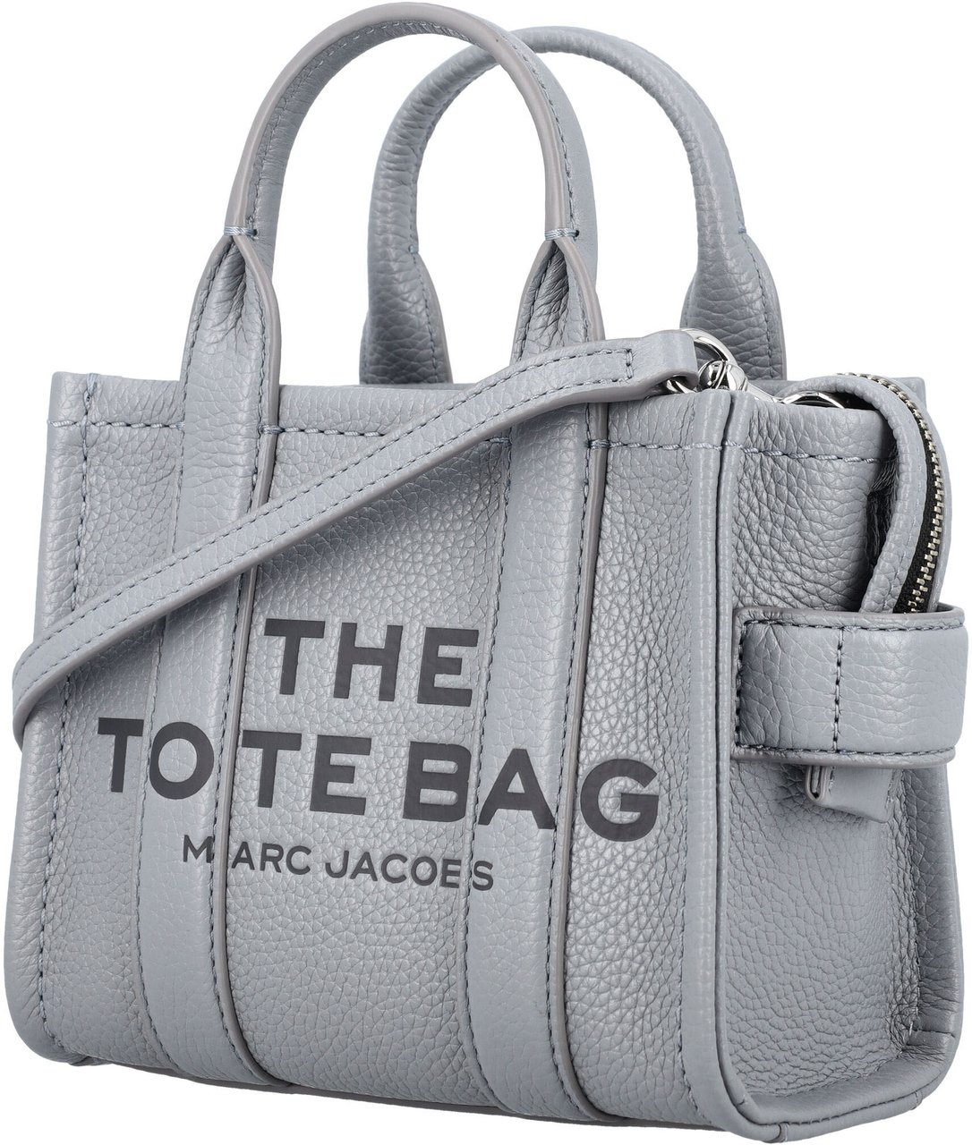 Marc Jacobs The Crossbody Tote Leather Wolf Grey Grijs