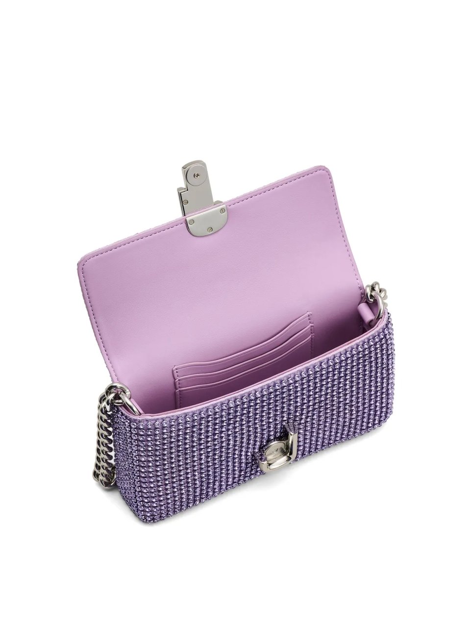 Marc Jacobs The Rhinestone J Marc Logo Mini Shoulder Bag Paars