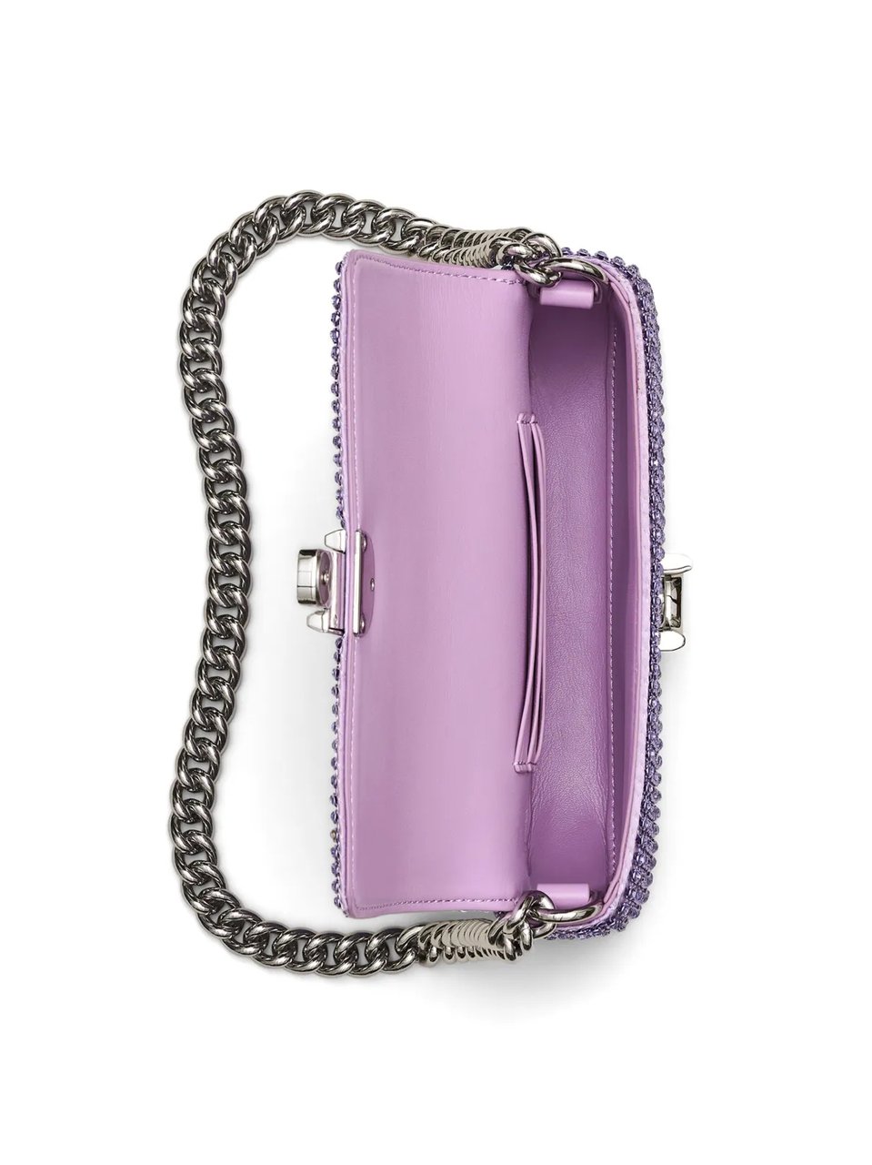 Marc Jacobs The Rhinestone J Marc Logo Mini Shoulder Bag Paars