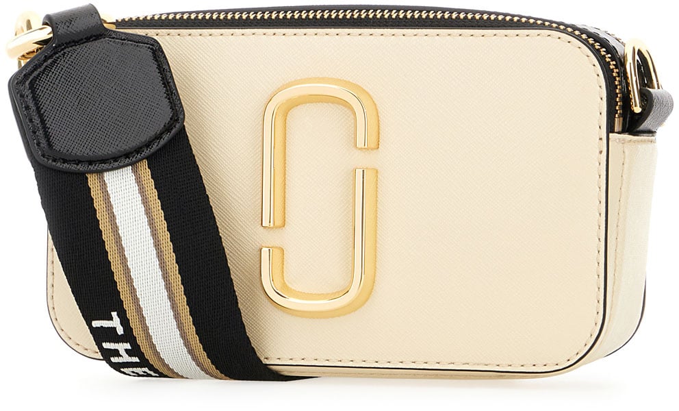 Marc Jacobs Marc Jacobs Two-tone leather Snapshot crossbody bag Divers