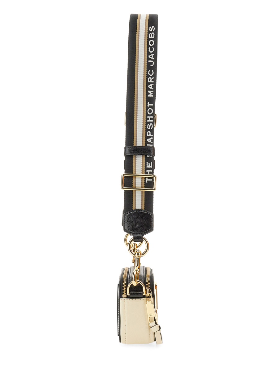 Marc Jacobs Neutrals The Snapshot Double-J Leather Shoulder Bag Neutraal