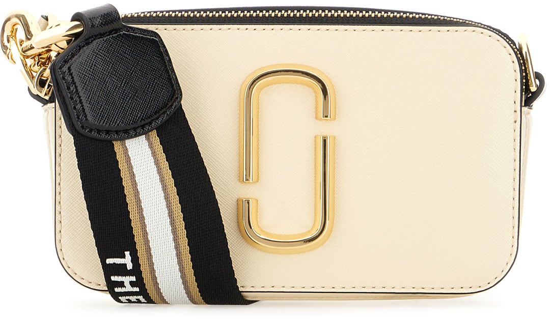 Marc Jacobs Marc Jacobs Two-tone leather Snapshot crossbody bag Divers