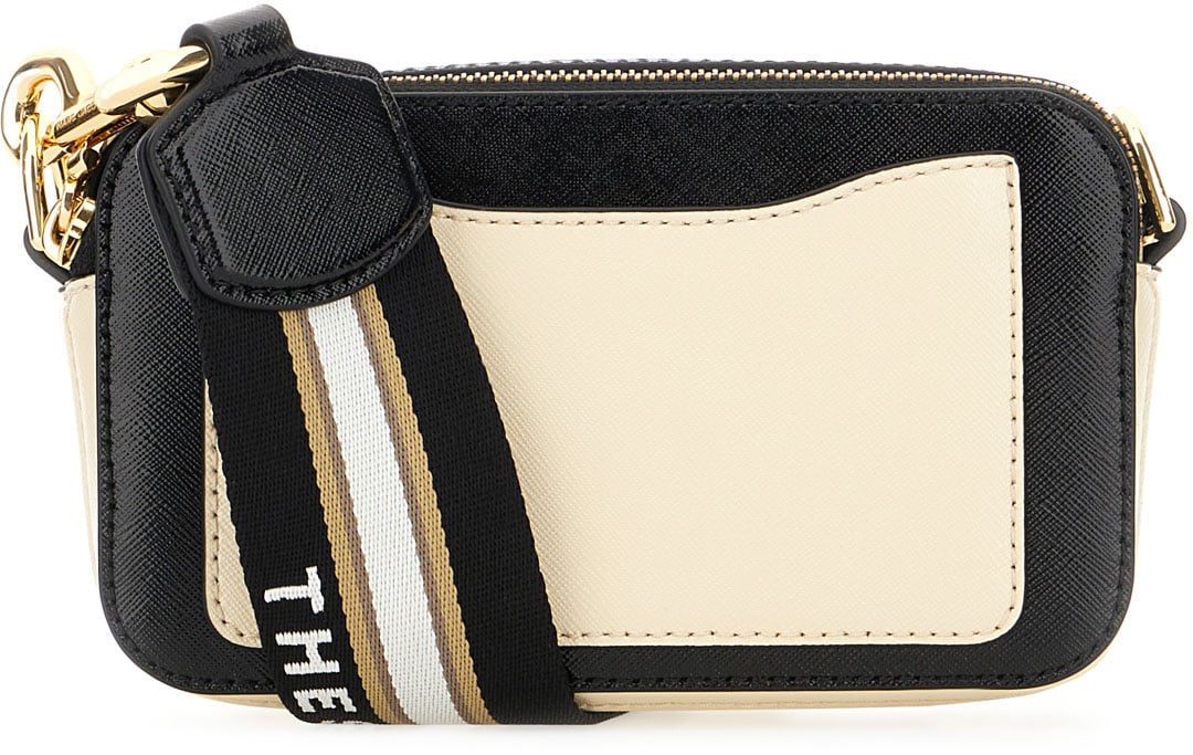 Marc Jacobs Marc Jacobs Two-tone leather Snapshot crossbody bag Divers