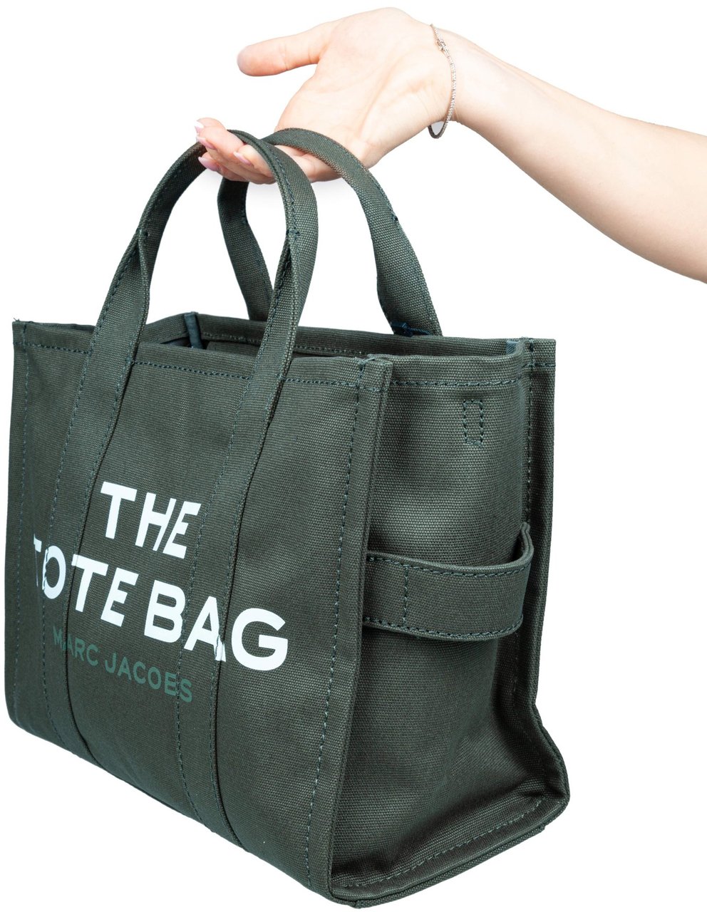 Marc Jacobs Marc jacobs the medium canvas tote, forest green Groen