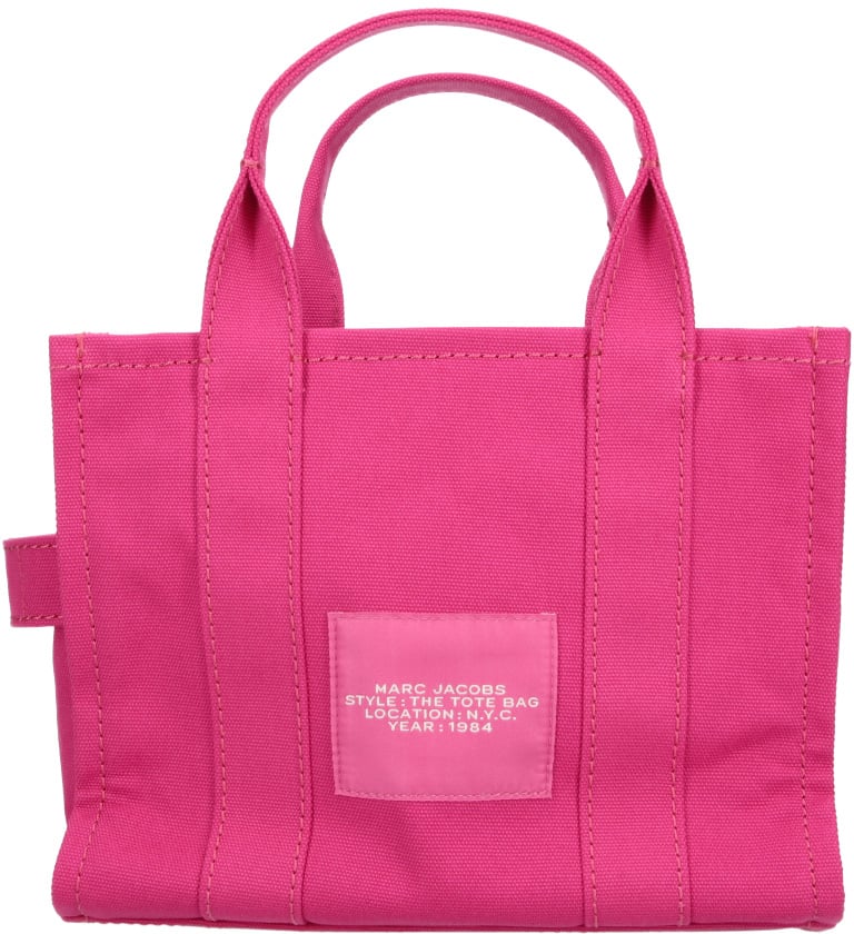 Marc Jacobs Fuchsia Small Cotton Tote Bag Roze