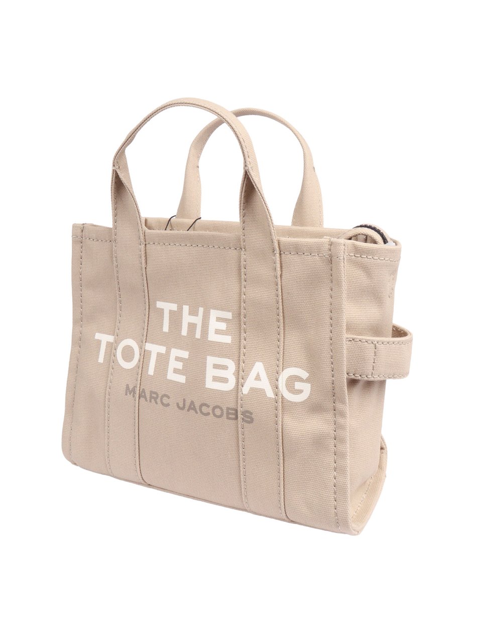 Marc Jacobs Small Rectangular Shoulder Canvas Tote Bag Neutraal