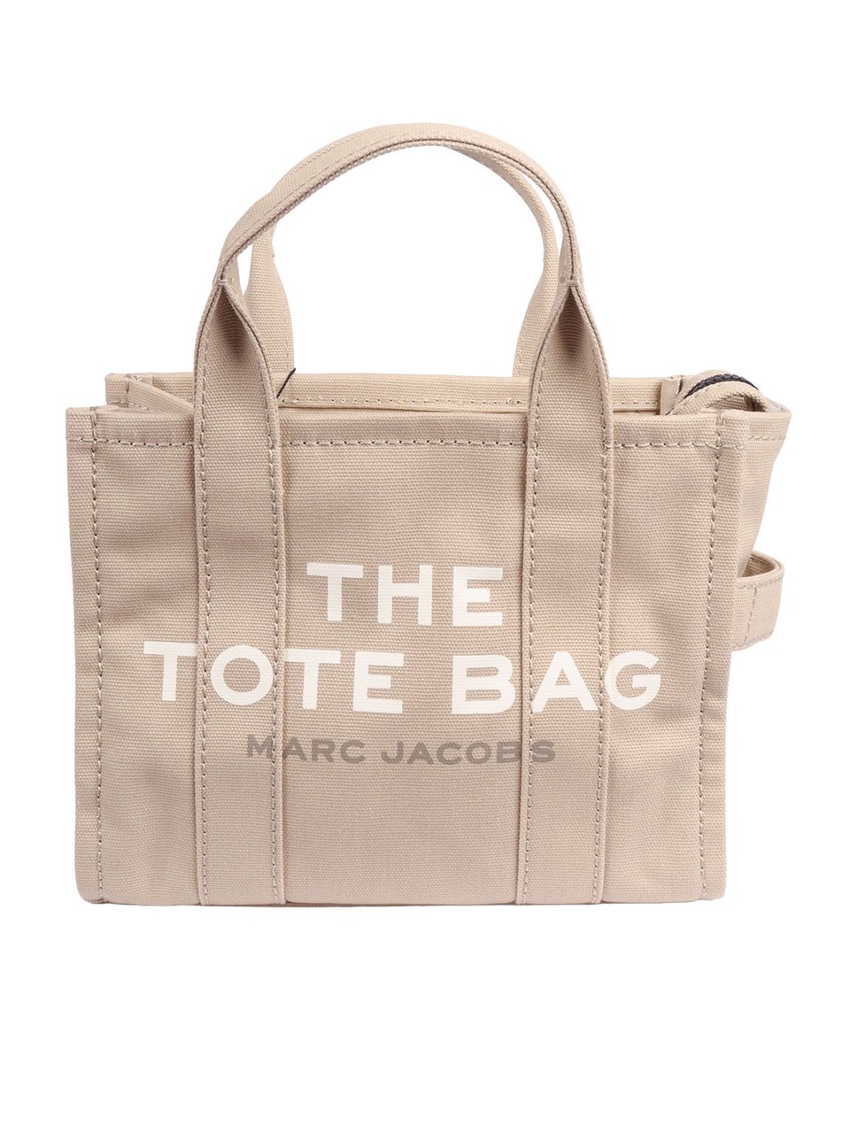 Marc Jacobs Small Rectangular Shoulder Canvas Tote Bag Neutraal