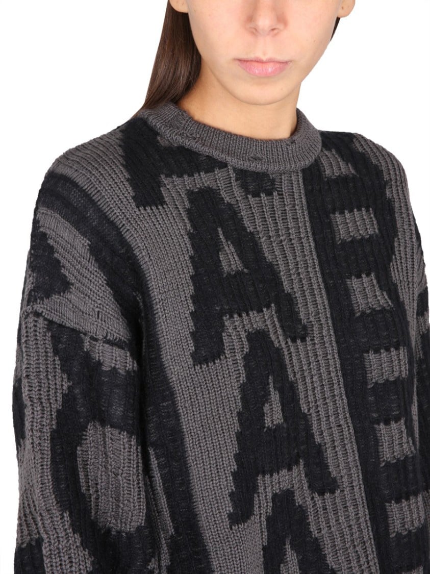 Marc Jacobs Oversized Distressed Sweater Zwart