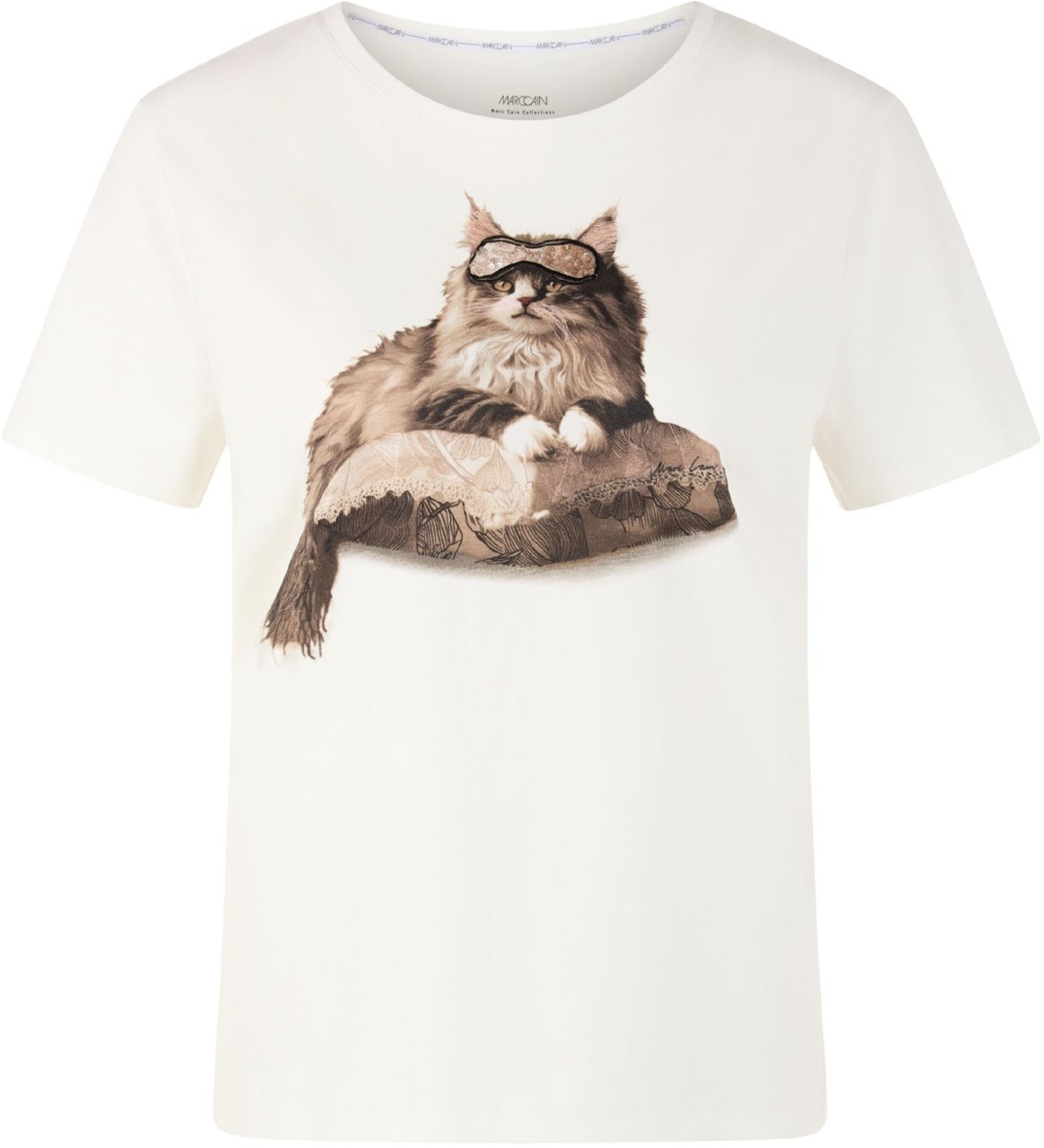 Marc Cain Marccain T-shirts Wit Ac 48.32 J19 Wit