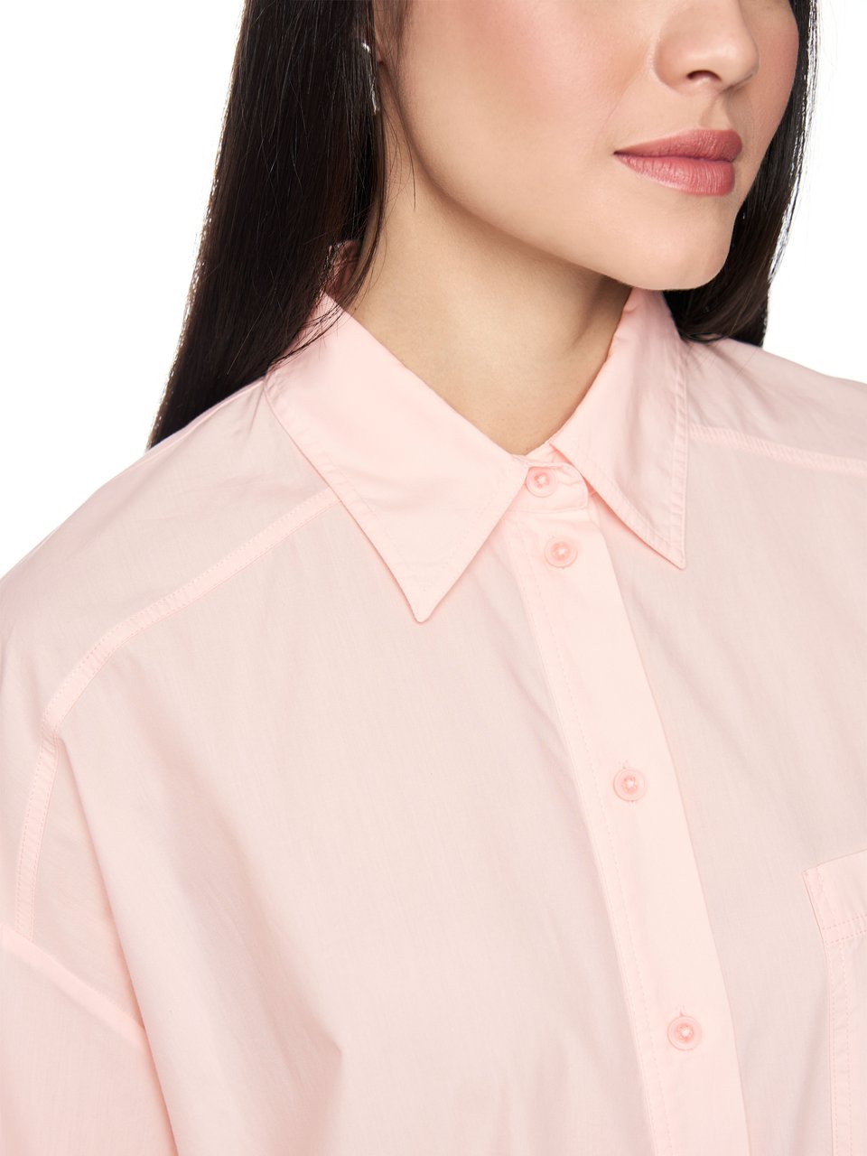 Marc Cain Marccain Hemdblusenkleid "rethink Together"  Lichtroze As 21.29 W80 Roze