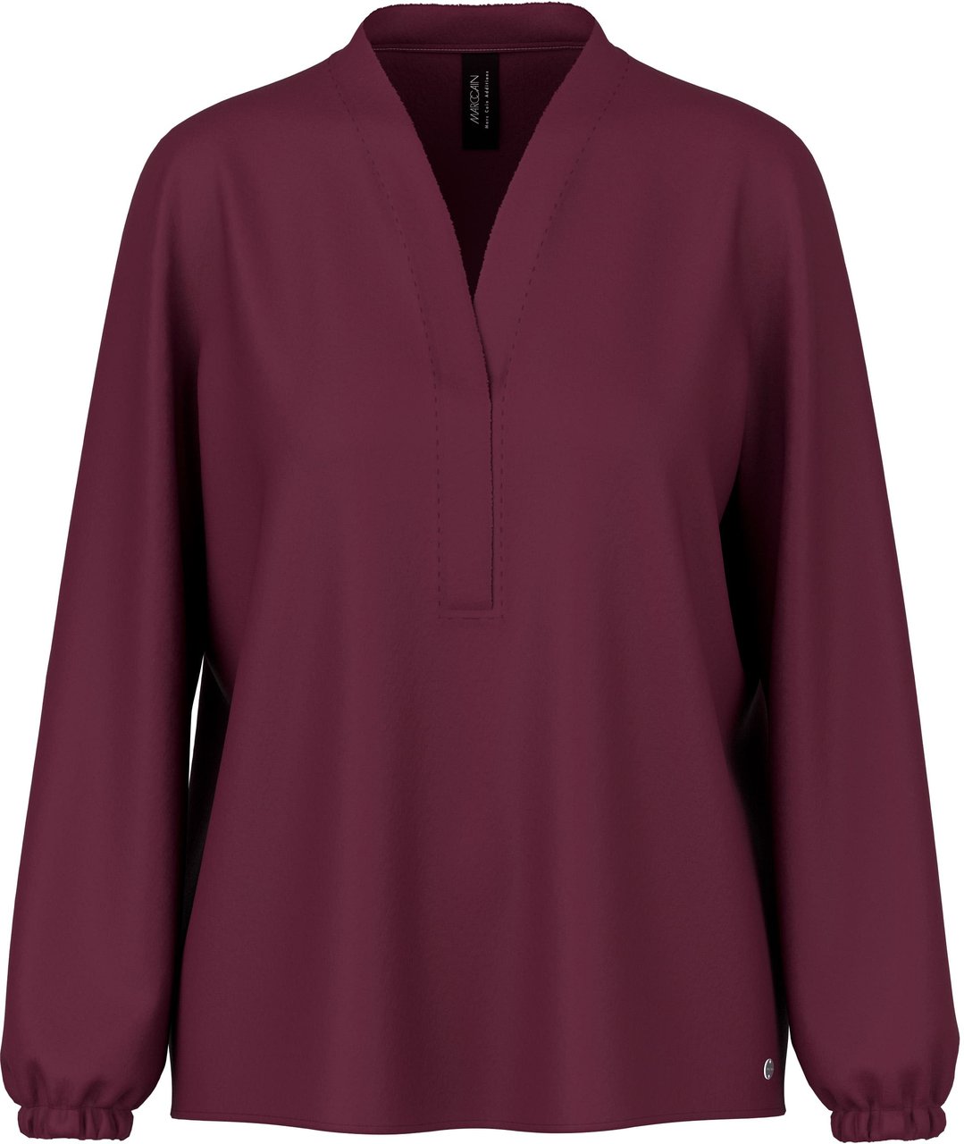 Marc Cain Marccain Blouse Blouses Bordeaux Ba 51.03 W39 Rood