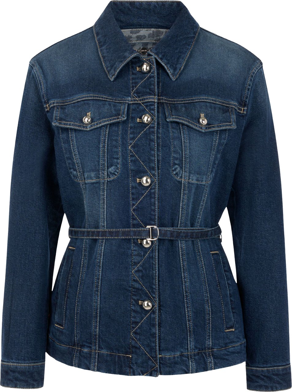 Marc Cain Marccain Jack Jackets Donkerblauw Bc 31.04 D08 Blauw