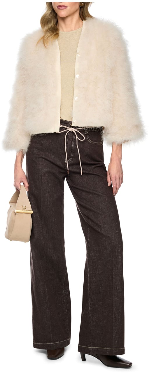 Marc Cain Marccain Jack Jackets Creme Bc 31.10 W06 Beige