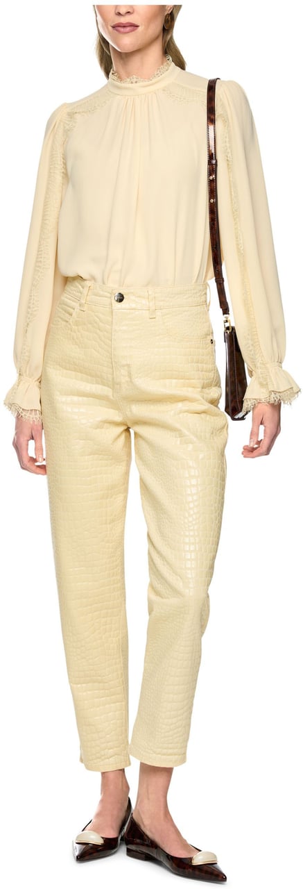 Marc Cain Marccain Blouse Blouses Creme Bc 51.18 W90 Beige