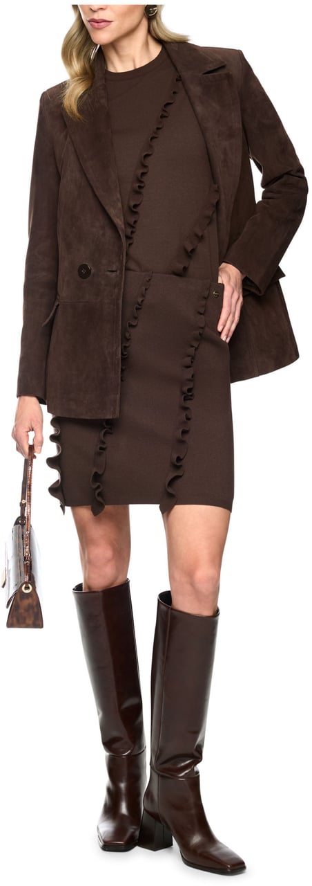 Marc Cain Marccain Rok Rokken Donkerbruin Bc 71.15 M23 Bruin
