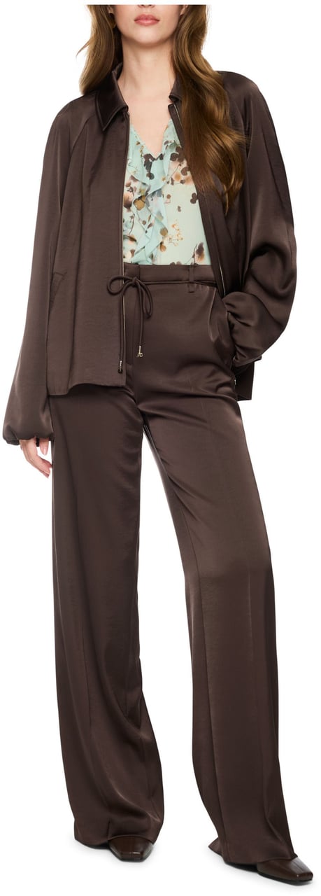 Marc Cain Marccain Pantalon Pantalons Donkerbruin Bc 81.41 W60 Bruin