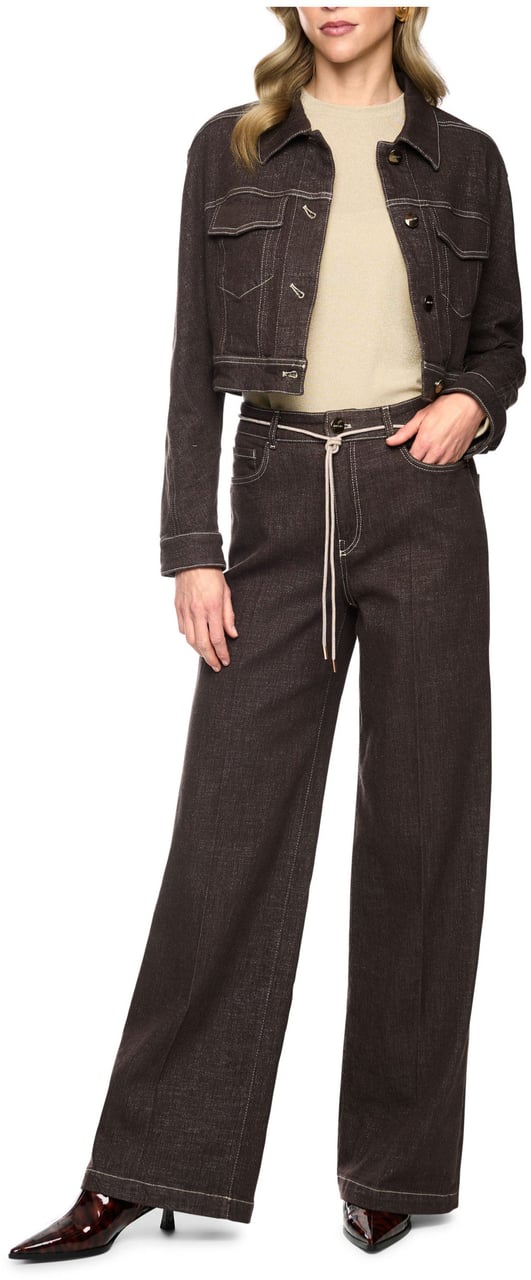 Marc Cain Marccain Jeans Jeans Donkerbruin Bc 82.25 D09 Bruin