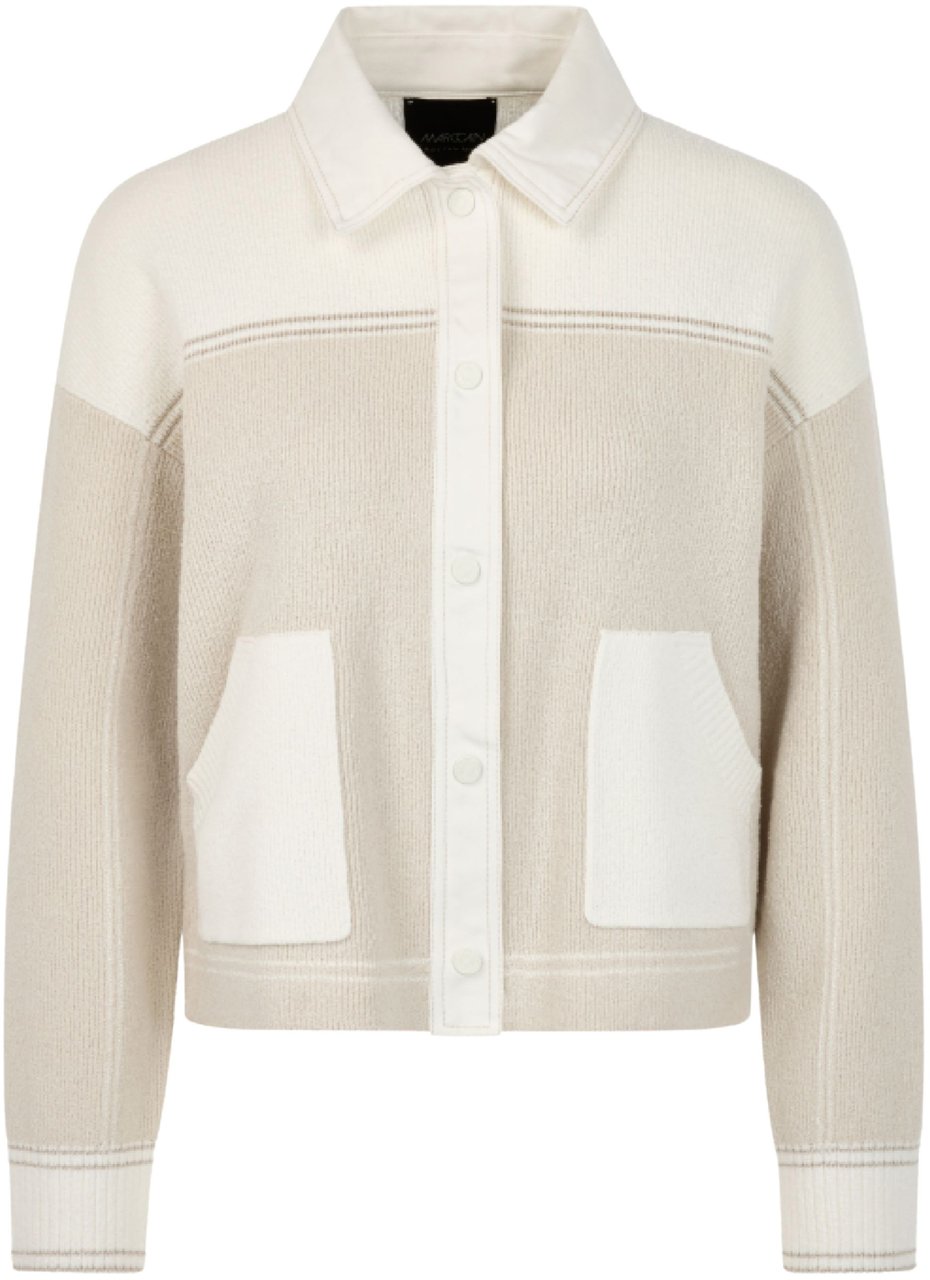 Marc Cain Marccain Cardigan Vesten Beige Bs 39.14 M53 Beige