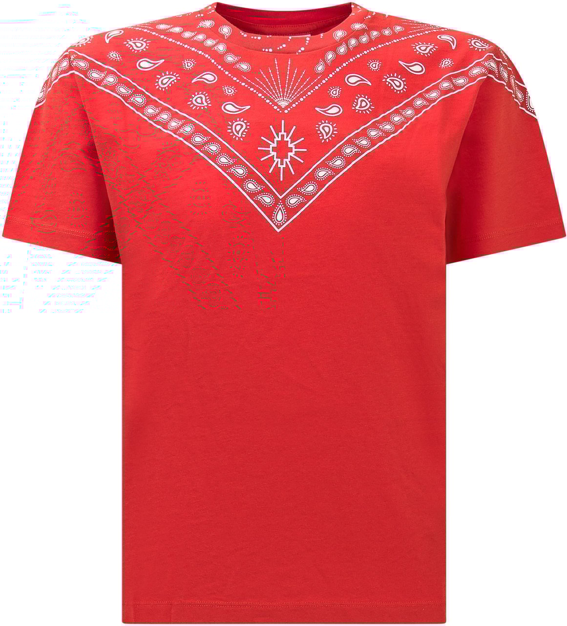 Marcelo Burlon T-Shirt Bandana Oranje