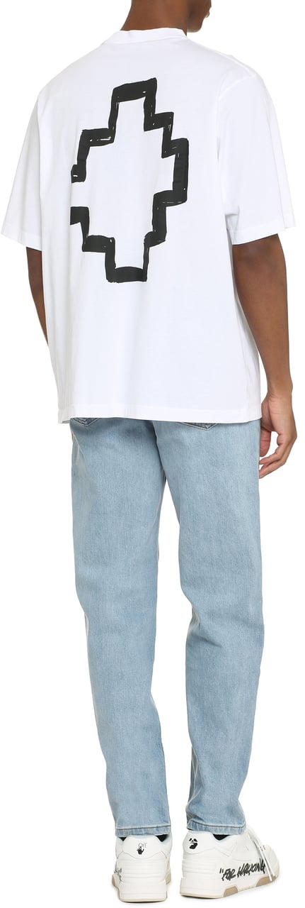 Marcelo Burlon Cotton crew-neck T-shirt Wit