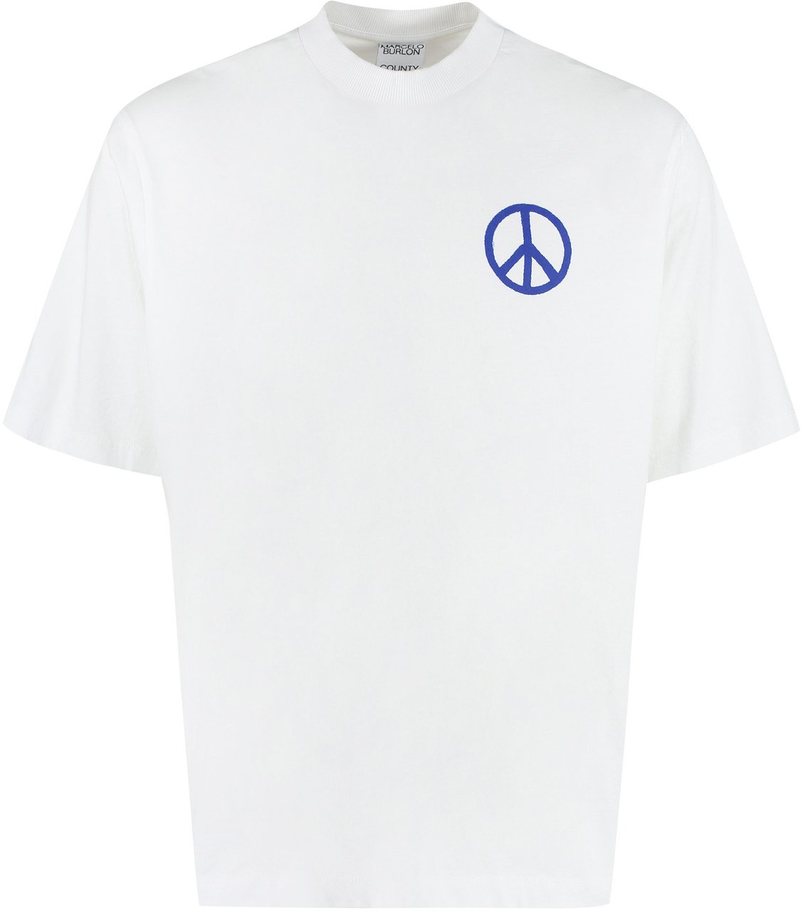 Marcelo Burlon Cotton crew-neck T-shirt Wit