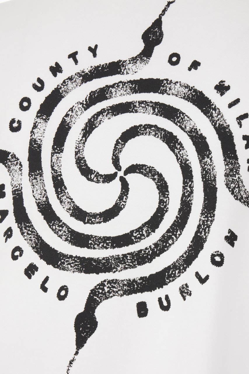 Marcelo Burlon Marcelo Burlon White cotton stretch t-shirt Wit